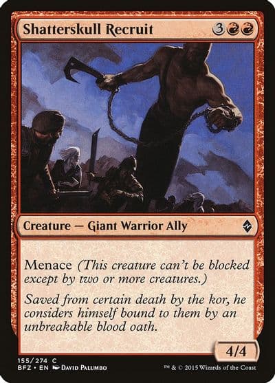 Shatterskull Recruit Battle for Zendikar Magic card