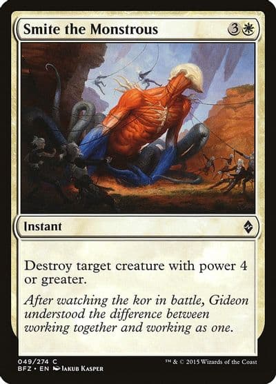 Smite the Monstrous Battle for Zendikar Magic card