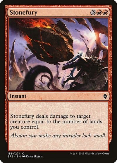 Stonefury Battle for Zendikar Magic card
