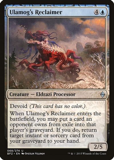 Ulamogs Reclaimer Battle for Zendikar Magic card