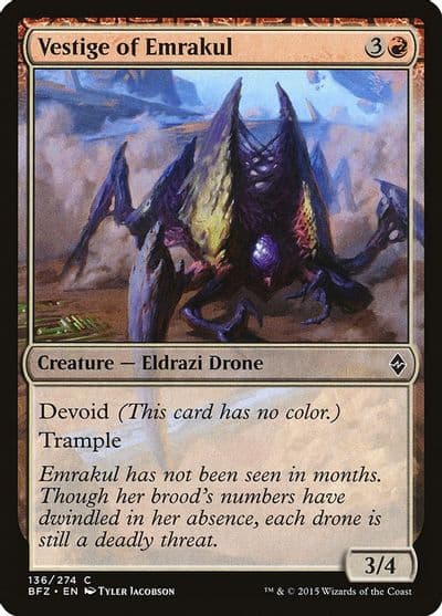 Vestige of Emrakul Battle for Zendikar Magic card