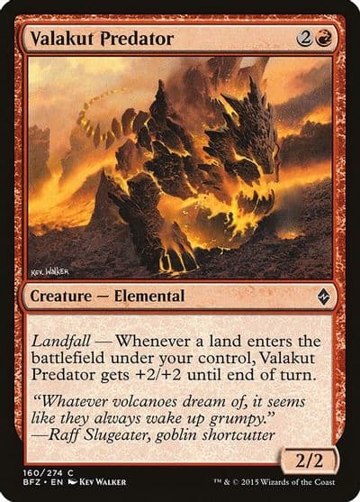 Valakut Predator Battle for Zendikar Magic card