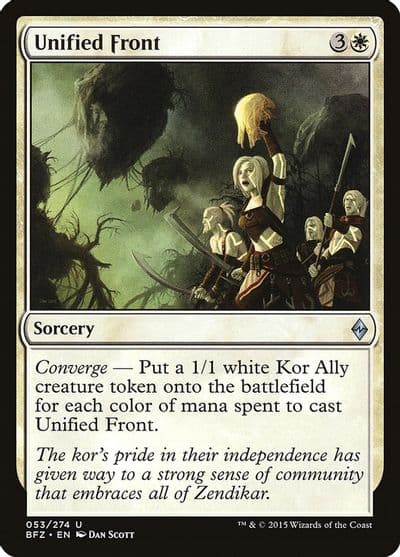 Unified Front Battle for Zendikar Magic card