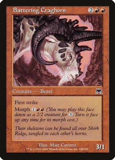 Battering Craghorn Onslaught Magic card