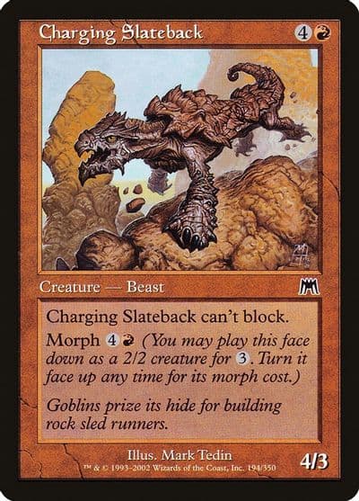 Charging Slateback Onslaught Magic card