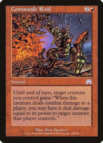 Commando Raid Onslaught Magic card