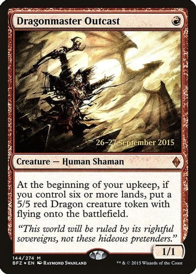 Dragonmaster Outcast Prerelease Cards Magic card