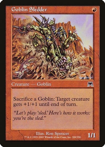 Goblin Sledder Onslaught Magic card