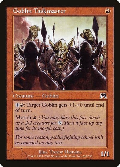 Goblin Taskmaster Onslaught Magic card