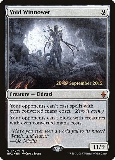 Void Winnower Prerelease Cards Magic card