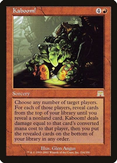 Kaboom Onslaught Magic card
