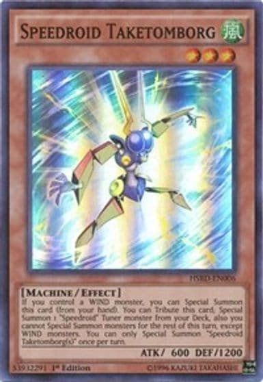 Speedroid Taketomborg High-Speed Riders Yu-Gi-Oh! card