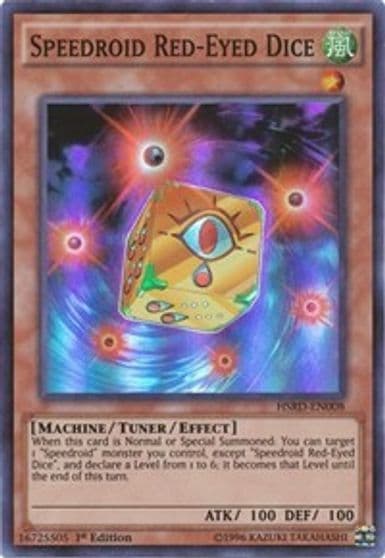 Speedroid Red Eyed Dice High-Speed Riders Yu-Gi-Oh! card