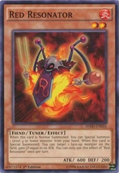 Red Resonator High-Speed Riders Yu-Gi-Oh! card