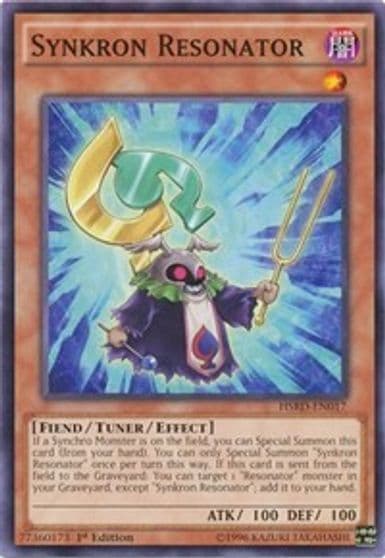 Synkron Resonator High-Speed Riders Yu-Gi-Oh! card