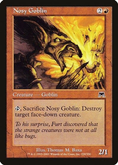Nosy Goblin Onslaught Magic card