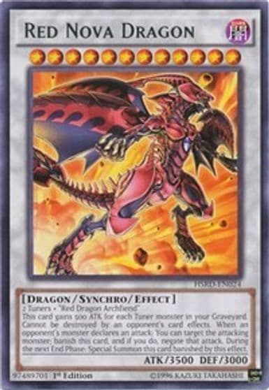 Red Nova Dragon High-Speed Riders Yu-Gi-Oh! card