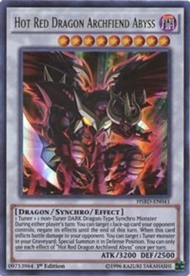 Hot Red Dragon Archfiend Abyss High-Speed Riders Yu-Gi-Oh! card