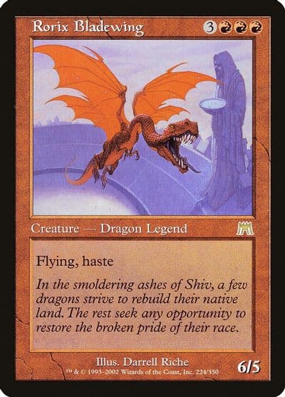 Rorix Bladewing Onslaught Magic card
