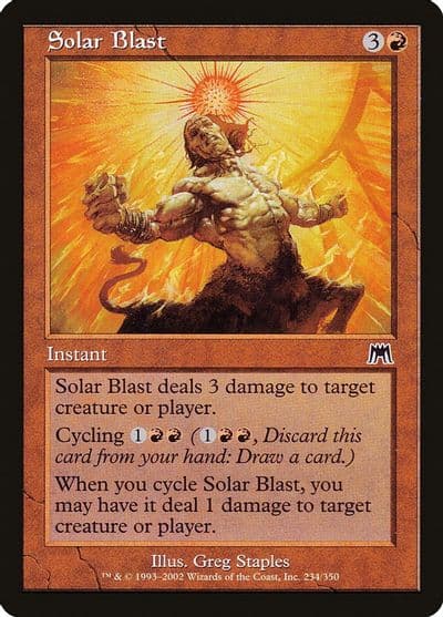 Solar Blast Onslaught Magic card