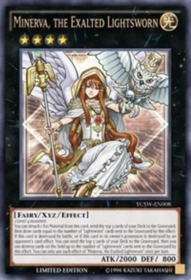 Minerva the Exalted Lightsworn Ultra Rare Yu-Gi-Oh! Championship Series Prize Cards Yu-Gi-Oh! card