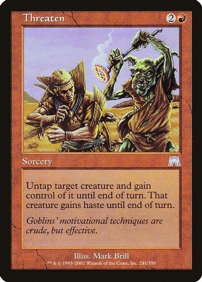 Threaten Onslaught Magic card