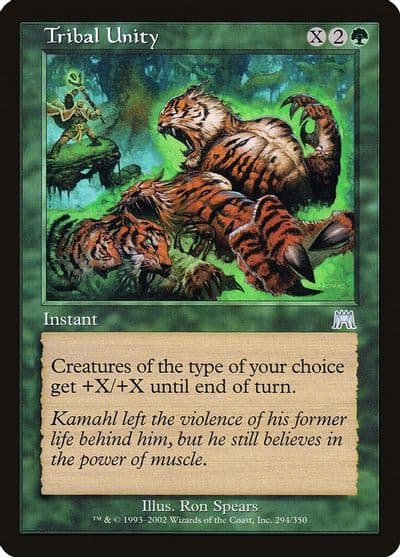 Tribal Unity Onslaught Magic card
