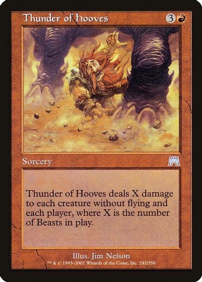 Thunder of Hooves Onslaught Magic card
