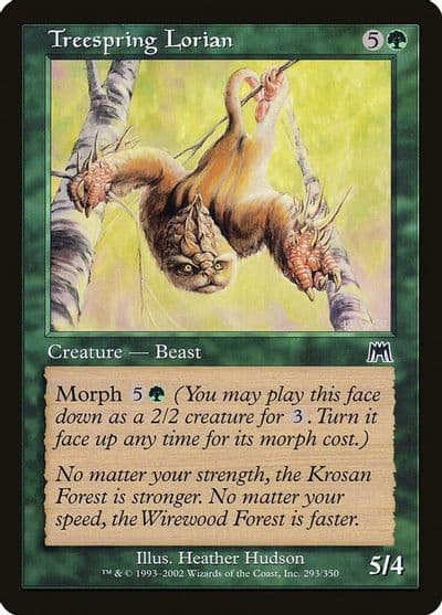 Treespring Lorian Onslaught Magic card