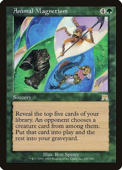 Animal Magnetism Onslaught Magic card