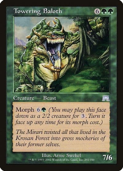 Towering Baloth Onslaught Magic card