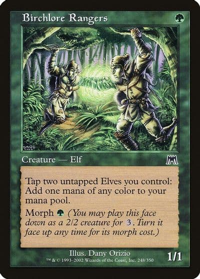 Birchlore Rangers Onslaught Magic card