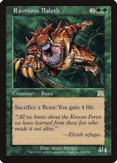 Ravenous Baloth Onslaught Magic card