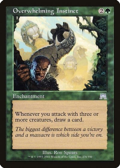 Overwhelming Instinct Onslaught Magic card
