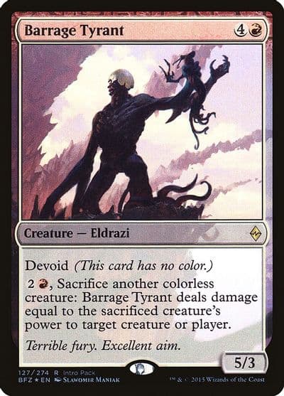 Barrage Tyrant Unique and Miscellaneous Promos Magic card