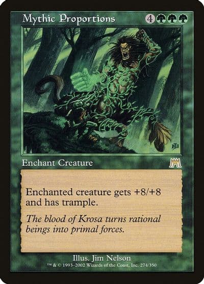 Mythic Proportions Onslaught Magic card