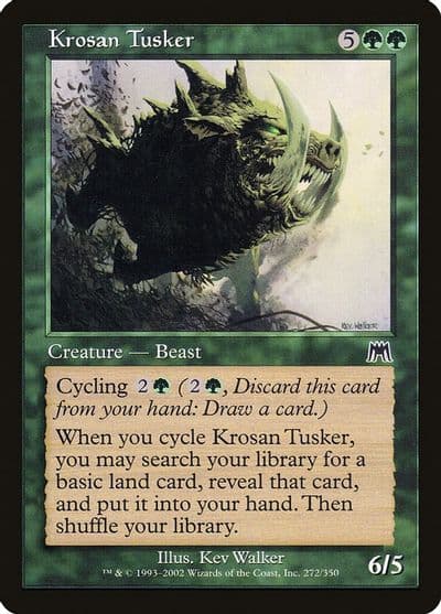 Krosan Tusker Onslaught Magic card