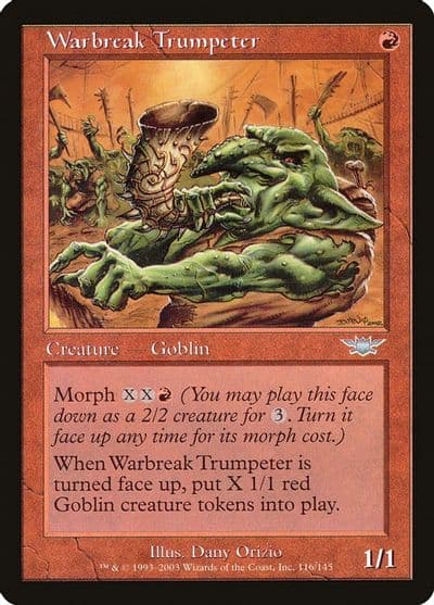 Warbreak Trumpeter Legions Magic card