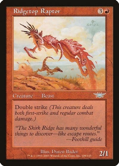 Ridgetop Raptor Legions Magic card