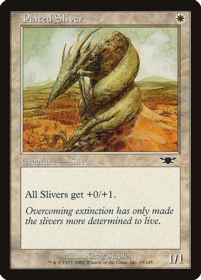Plated Sliver Legions Magic card