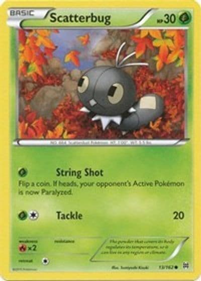 Scatterbug XY - BREAKthrough Pokemon card