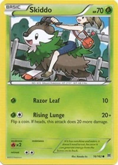 Skiddo XY - BREAKthrough Pokemon card