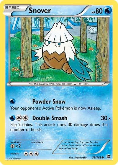 Snover XY - BREAKthrough Pokemon card