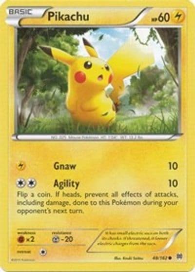 Pikachu XY - BREAKthrough Pokemon card