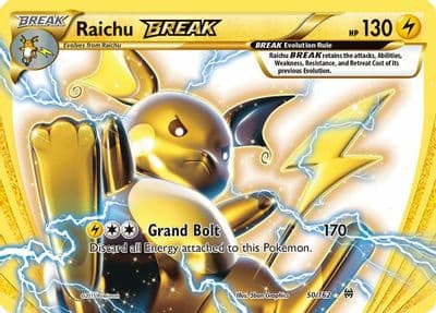 Raichu BREAK XY - BREAKthrough Pokemon card