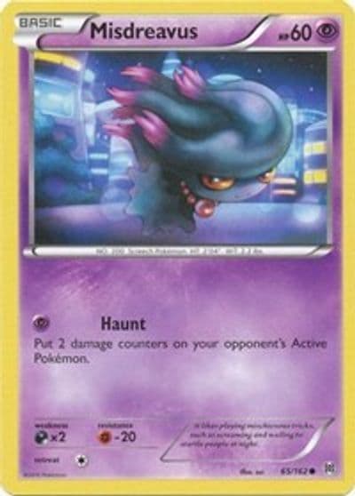 Misdreavus XY - BREAKthrough Pokemon card