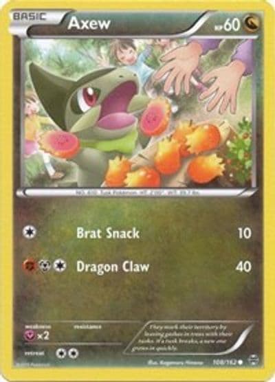 Axew (108) XY - BREAKthrough Pokemon card