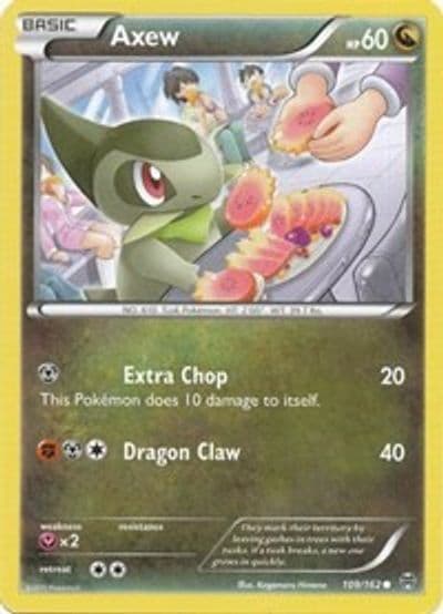 Axew (109) XY - BREAKthrough Pokemon card