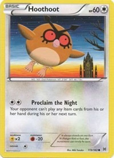 Hoothoot XY - BREAKthrough Pokemon card