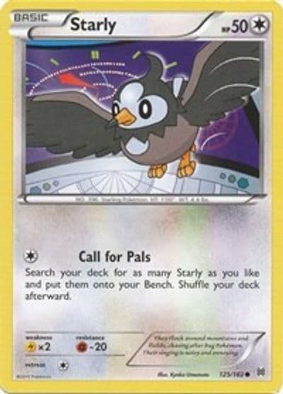 Starly XY - BREAKthrough Pokemon card